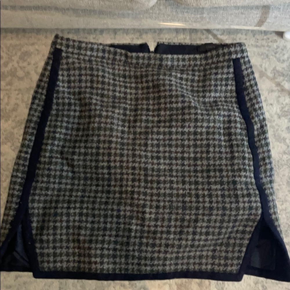 J crew houndstooth skirt